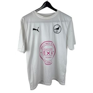 Mens Y2K Puma New York City Exception Womens Soccer Jersey Size L